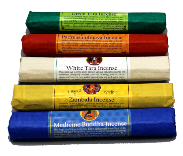 Five Packs of Tibetan Deities Incense