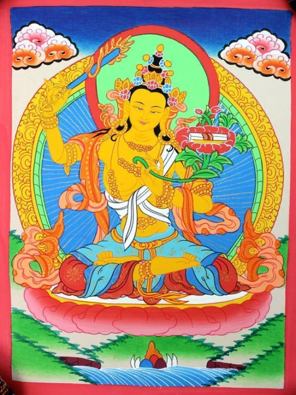 Manjushri Tibetan Thangka