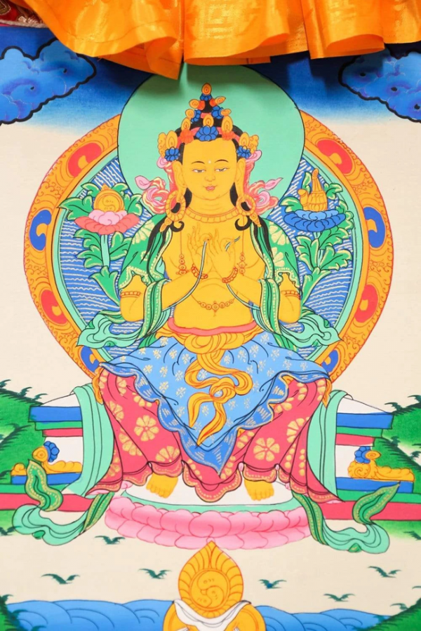 Maitreya Buddha Thangka Painting