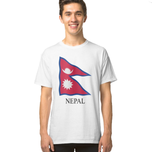 Nepali Flag Printed T-Shirt