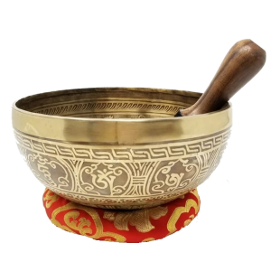 Handmade Tibetan Singing Bowl with Lord Shiva