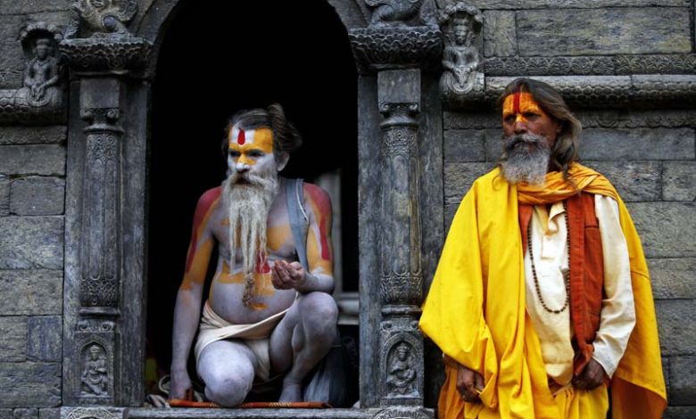 Sadhus at Pashupatinath Temple