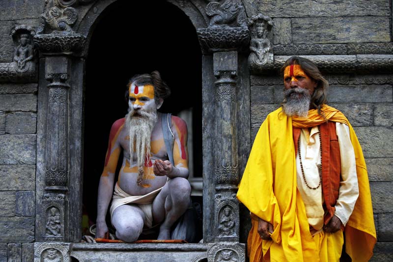 Sadhus at Pashupatinath Temple