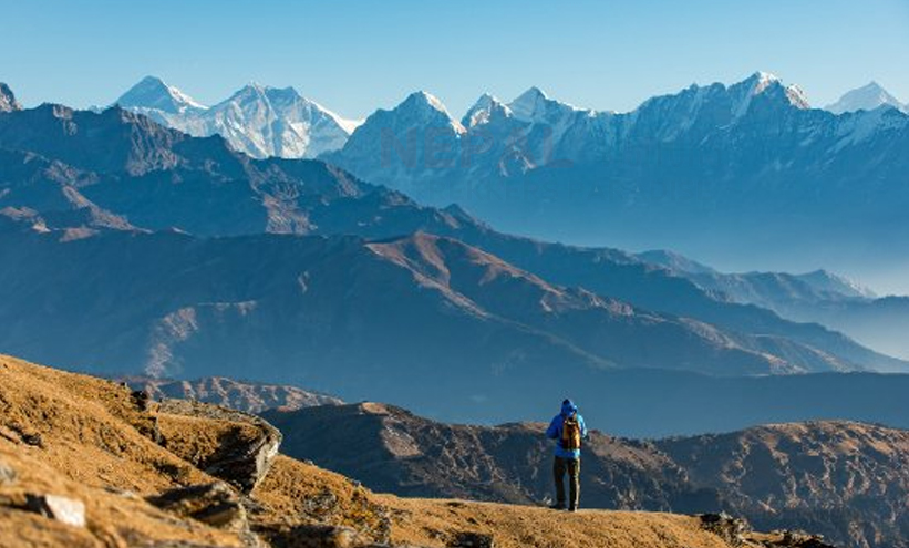 Best View of Mount Everest from Pikey Peak (4,065 m / 13336 ft)